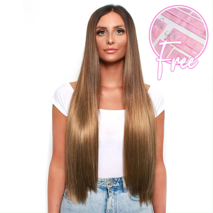 28" Straight Mega Mane clip ins