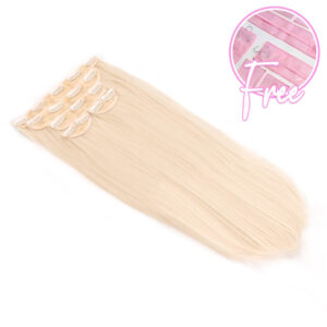 16" Straight Mega Mane clip ins